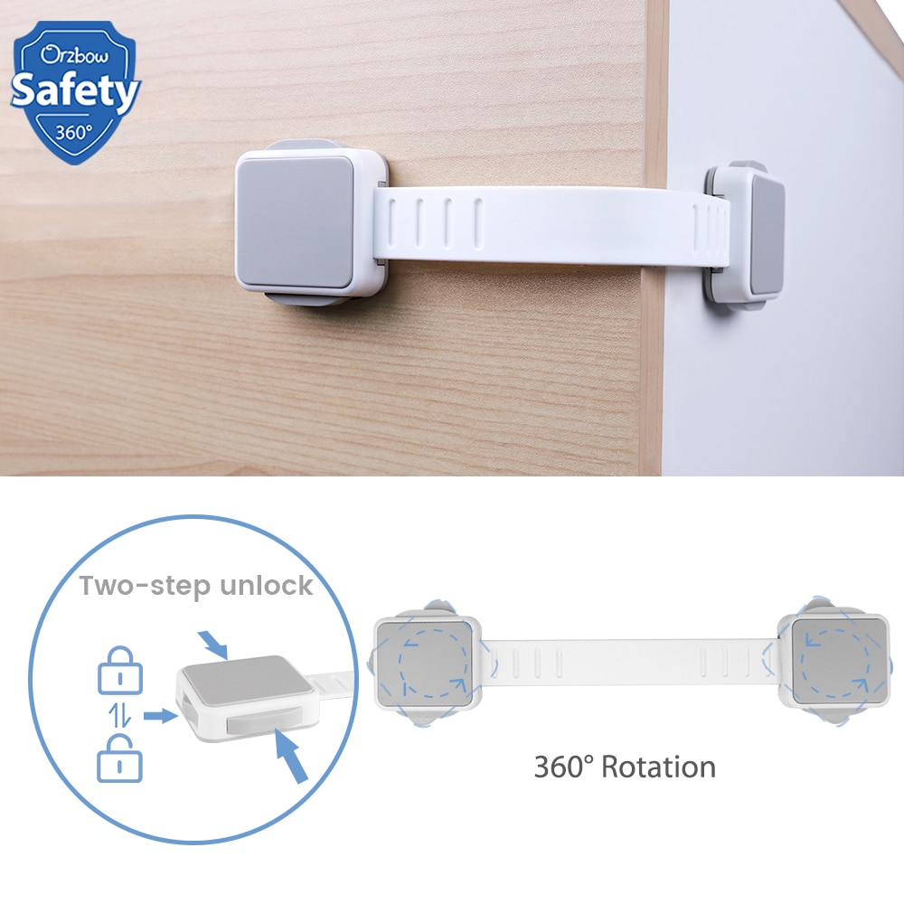 Adjustable Child Protection Lock Baby Safety Cabinet Drawer Door Lock Multi-functional Refrigerator Security Children Lock