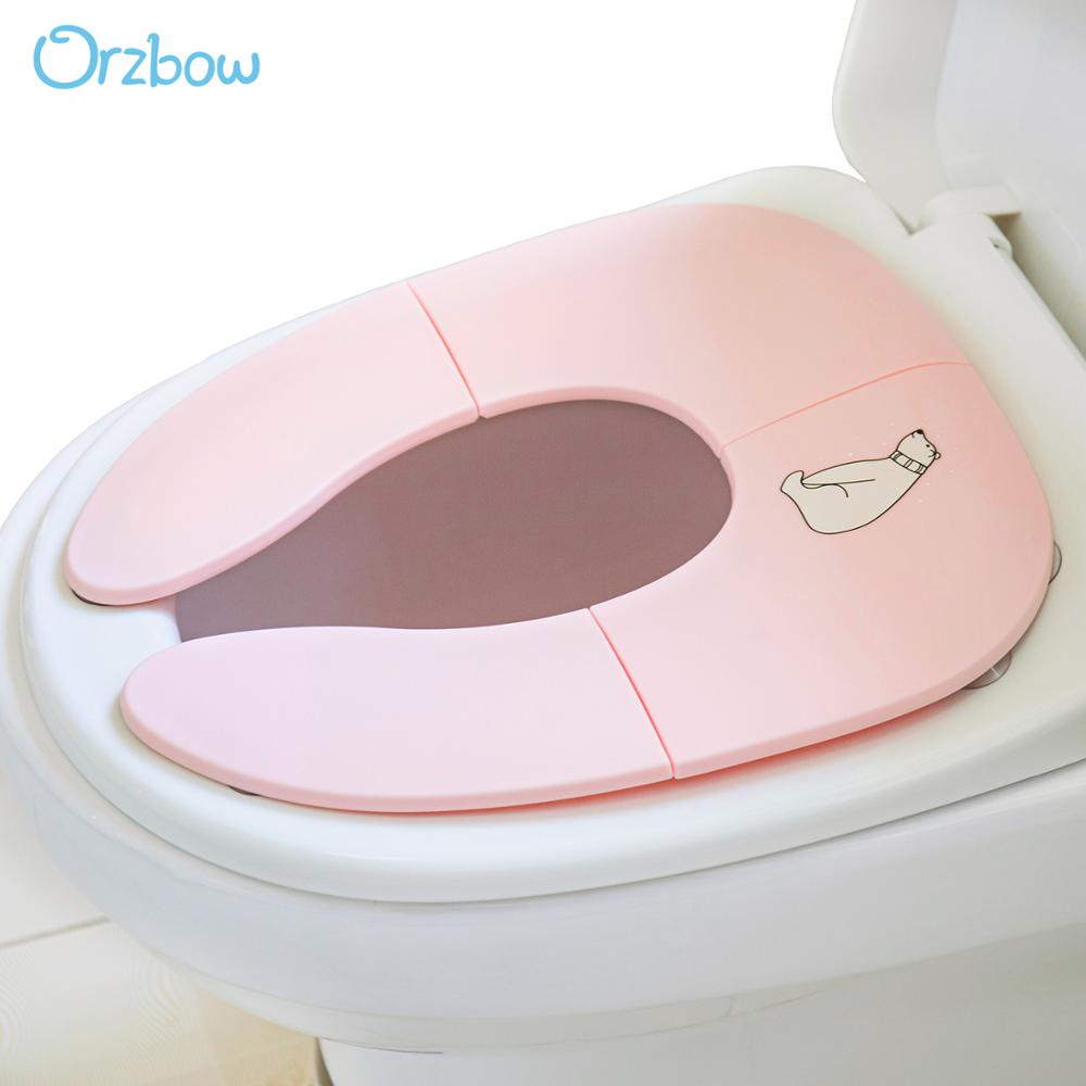 Orzbow Portable Potty For Kids Travel Children's Pot Baby Potty Training Seat Boys Girls Toilet Training Seat Pot Cushion Urinal