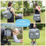 Orzbow XL Stroller Organizer with Portable Nappy Changing Mat, 3 Ways to Carry
