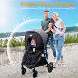 Orzbow Stroller Sun Shade Anti-UV with Storage Bag(UPF 50+)