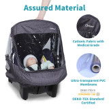 Orzbow Universal Baby Car Seat Rain Cover with Storage Bag, Side Ventilation & Handle Opening