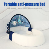 Orzbow Portable Travel Baby Nest Multi-function Kids Bed Crib with Mosquito Net Fold-able Babynest Infant Sleep Children's Bed