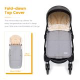 Orzbow Universal Baby Faux Sheepskin Stroller Footmuff, Washable & Removable