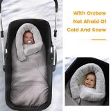 Orzbow Universal Warm Stroller Footmuff, Fur Collar & Coral Fleece Lined
