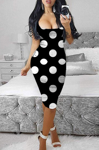 Camouflage Fashion Sexy Print Basic U Neck Vest Dress