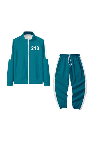 218 Squid Game Cosplay Costume Jackets Unisex Sweatshirt and Pants Cosplay Jumpsuit Halloween 001 067 456 Clothing Sets