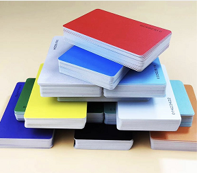100 Pices PVC Plastic Cards Blanks Name Card for Laser Engraving for House Office Customer DIY Cards Presents,12 Colors
