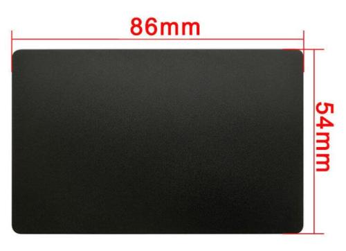 Laserpecker Matte Metal Business Cards Anodized Aluminum Plaque Plate 86X54X0.8mm (Black, Blank,50PCS)