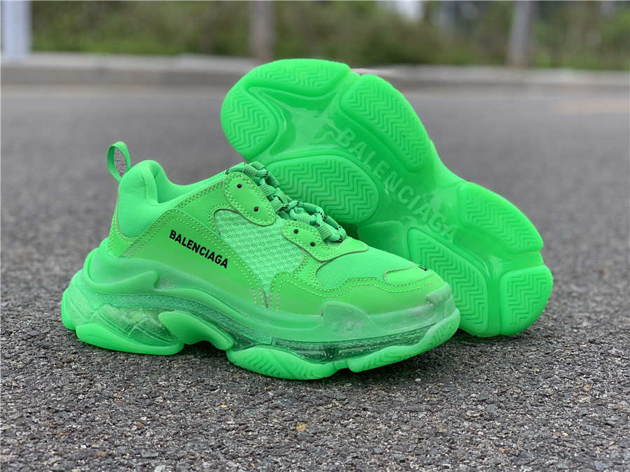 all green balenciaga shoes