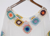 Hot sale crochet stochastic joint  Tassel Sexy Beach Dress