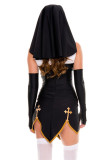 Sexy Nun Missionary Costume Halloween Adult Cosplay Dress