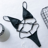 Sexy Solid One-Piece Bikini Swimsuit