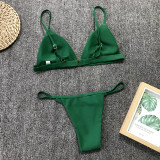 Sexy Solid Brazilian Bikini Set
