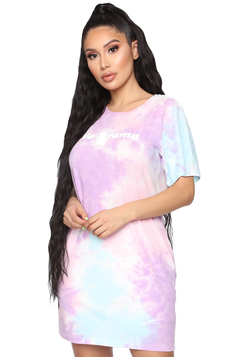 tie and dye t shirt dress