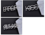 Rhinestone Letter Hair Clips Wholesale Hair Accessories 1 Piece