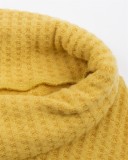 Plus Size Yellow Turtle Neck Knit Top
