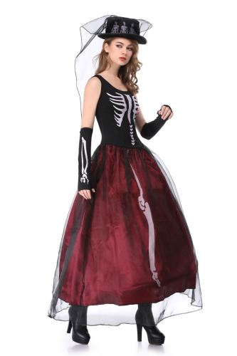 Skeleton Ghost Bride Halloween Costume Wholesale