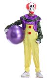 Mens Role Play Jumpsuit Clown Cosplay Adult Halloween Costume