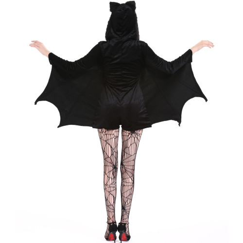 Plus Size Vampire Bat Cosplay Womens Rompers Halloween Costume