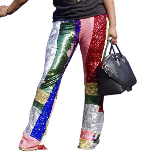 sequin bell bottom pants