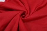 1920s Vintage Sequin Fringe Hem Flapper Dress in Red