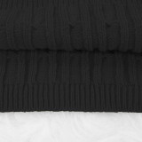 Black Oversized Cropped Sweater and Matching Tank Dress