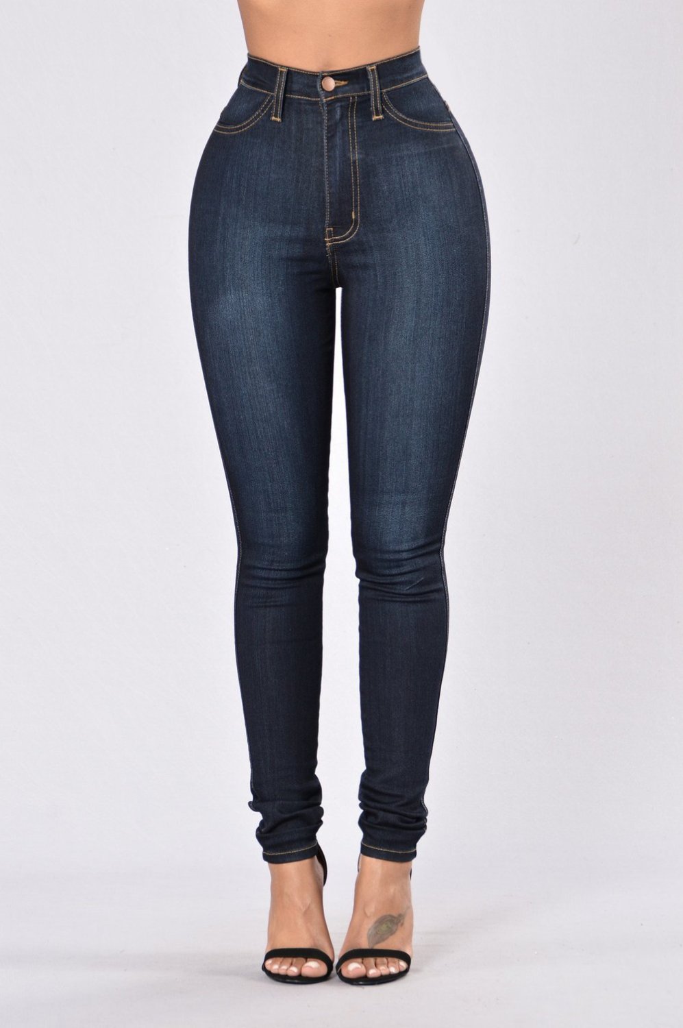 Dark Blue High Waist Classic Stretch Tight Jeans US$ 7.59 - www.lover ...