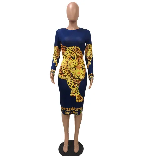 Panther Animal Print Sexy Bodycon Dress