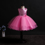 Sleeveless Little Girl's Party Dress