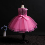 Sleeveless Little Girl's Party Dress