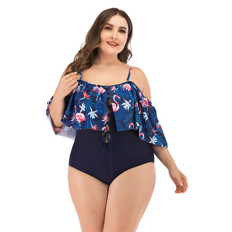 flamingo plus size bathing suit