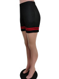 Sleeveless Black Irregular High Low Top & Shorts