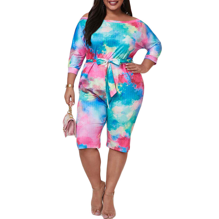 plus size tie dye jogger set