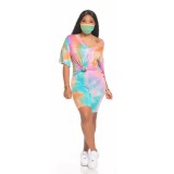 Comfortable Colorful Tie Dye Tee & Shorts
