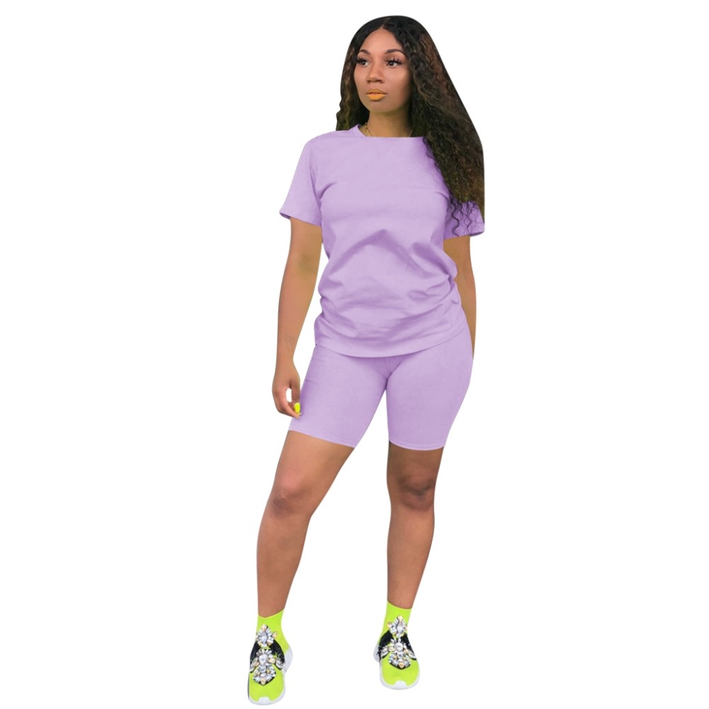 purple basic tee