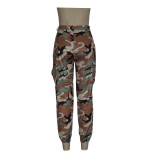 Camo Print Casual Pants with pockets
