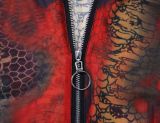Snakeskin Print Mesh Sexy Bodysuit & Leggings