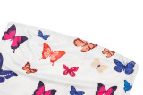 Butterfly Print Strapless Sexy Mini Dress