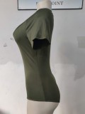 Sage Green V-Neck Bodysuit