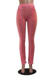 Pink Stacked Pants with Pockets XS-2XL