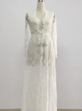 White Lace Beach Dress