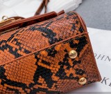 Snakeskin Handbag Satchel for Women