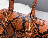 Snakeskin Handbag Satchel for Women