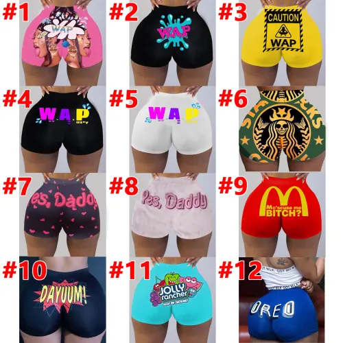 Stylish Print S-3XL Casual Snack Shorts