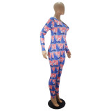 Comfortable Print Jumpsuit
