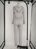 Simple Pocketed Hooded Tracksuit