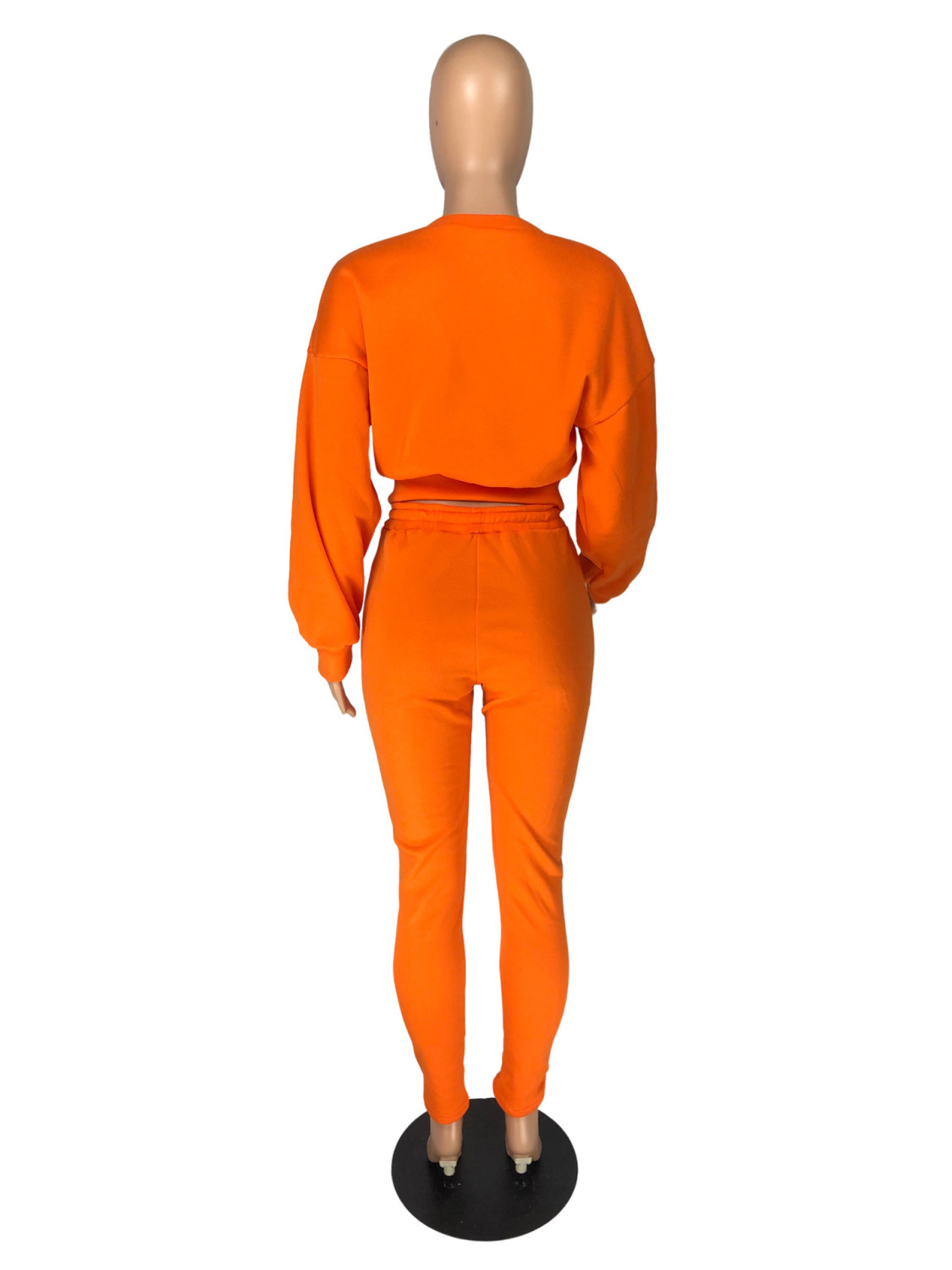 orange sweat pants