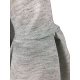 Gray Curve Hem Hooded Two Piece Pants Set