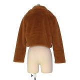 Brown Fur Short Coat