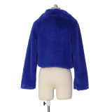Blue Fur Short Coat